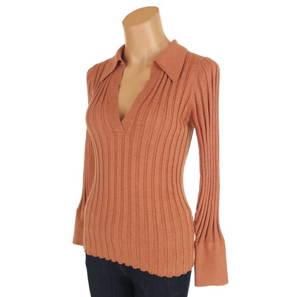 Nicholas Ivanna Sweater Size S Womens Desert Brown $245 - Picture 6 of 13